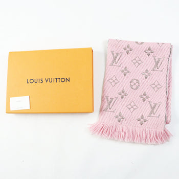 Louis Vuitton M70466 Logomania Wool And Silk Rose Ballerine Monogram Scarf