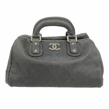 Chanel Handbag Wild Stitch Caviar Skin Black
