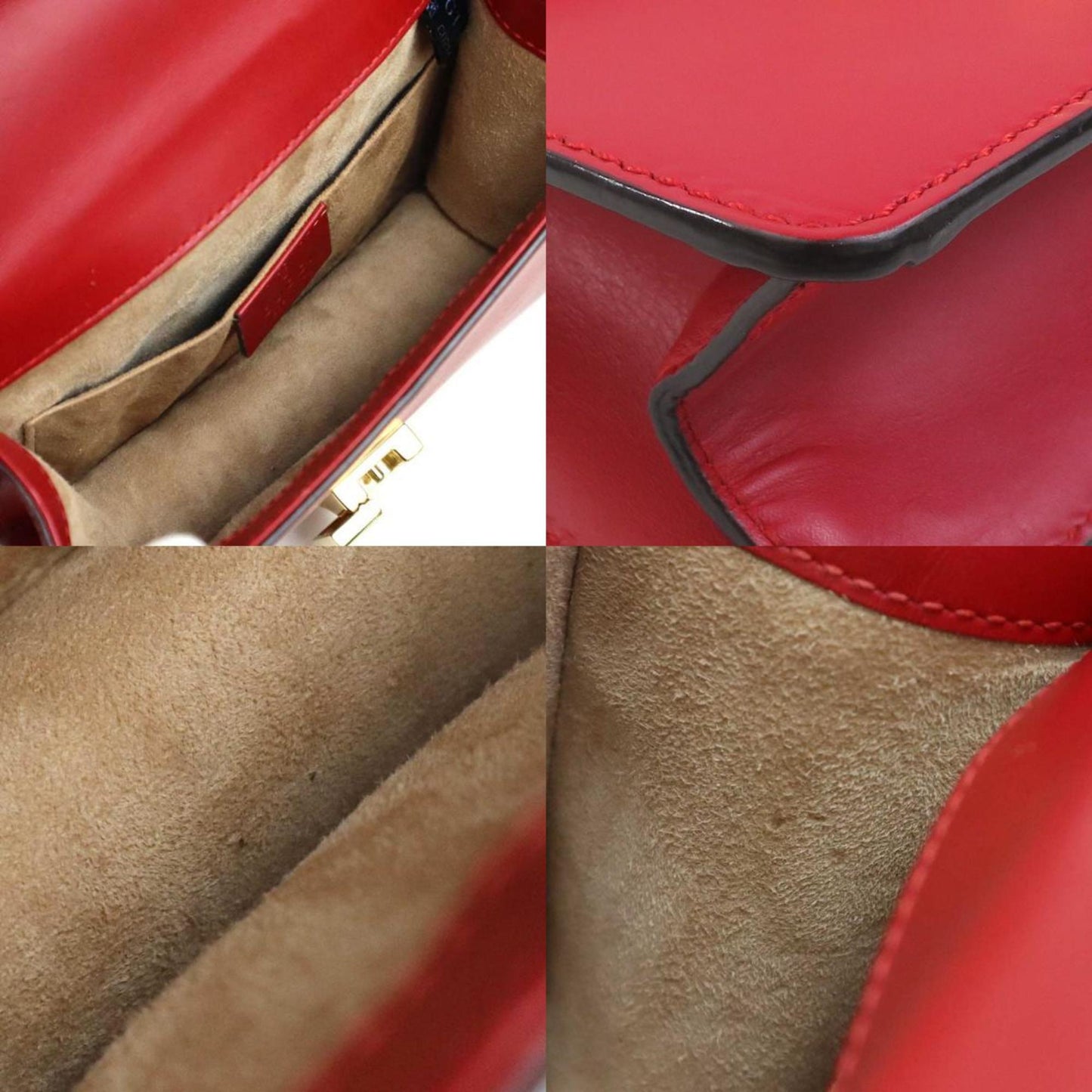 Gucci Shoulder Bag Sylvie Leather Red