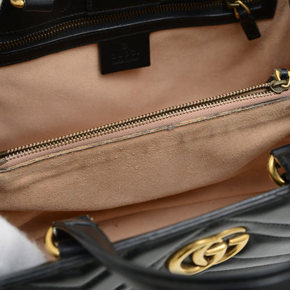 Gucci Gg Marmont Quilted 2Way Bag Handbag Black 448054 Bp