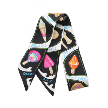 Hermes Hermes Twilly Funny Ice Cream Scarf Silk
