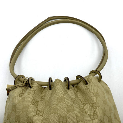 Gucci 90644 Shoulder Bag Gg Canvas Beige
