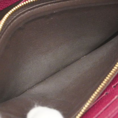 Louis Vuitton Monogram Portefeuille Clemence Long Wallet M60742 Brown Fuchsia