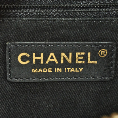 Chanel Coco Mark Matelasse Vanity Bag Handbag Lambskin Black Shoulder