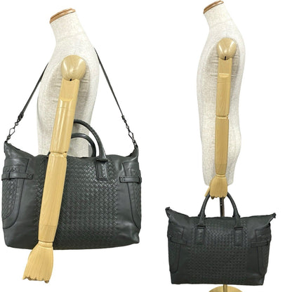 Bottega Veneta Intrecciato Leather 2-Way Shoulder/Boston Bag