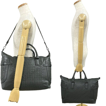 Bottega Veneta Intrecciato Leather 2-Way Shoulder/Boston Bag