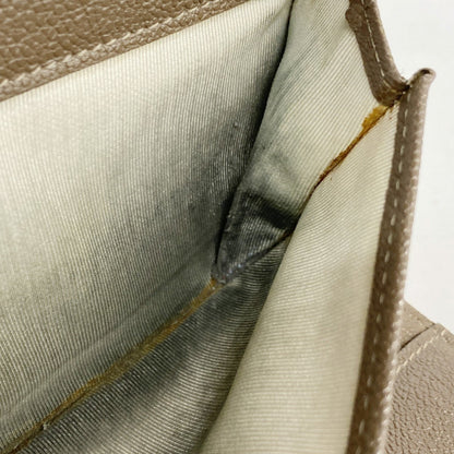 Chanel Tri-Fold Long Wallet Bicolor Leather Black Brown