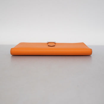 Hermes Herms Bearn Soufflet Couchvel Long Wallet