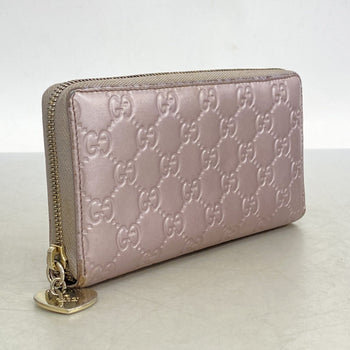 Gucci Long Wallet Guccissima 308260 Leather Pink