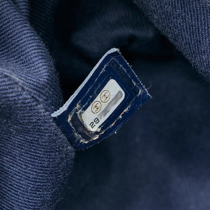 Chanel Deauville Chain Shoulder Bag In Blue