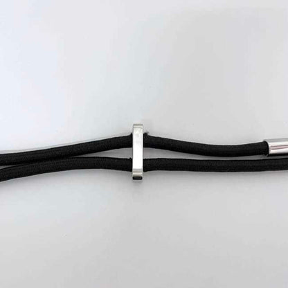 Gucci Wire Belt Ec-23105 Black 83Cm Polyester Metal Gucci Waist Buckle Double