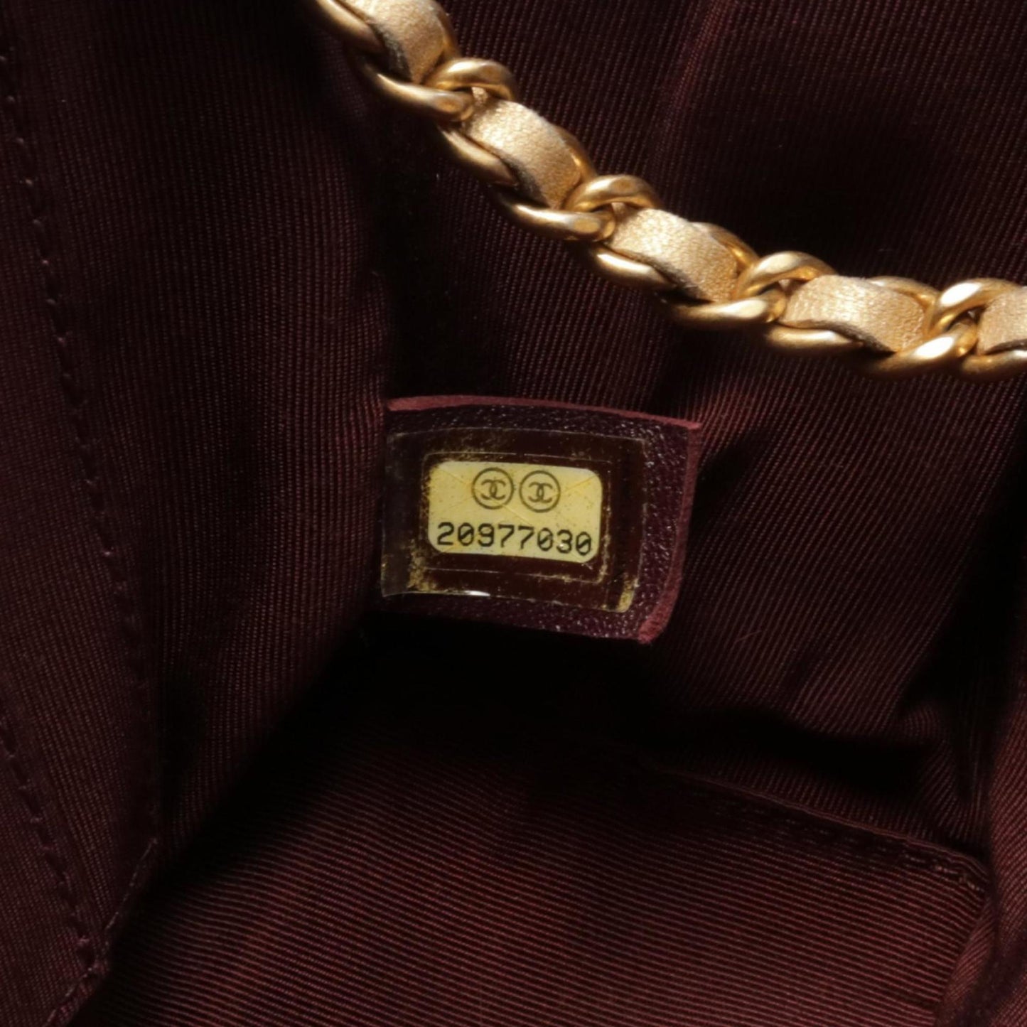 Chanel V-Stitch Shoulder Bag In Lambskin Leather