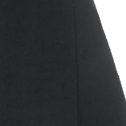 Hermes 100% Cashmere Logo Embroidery Fringe Scarf/Shawl In Black