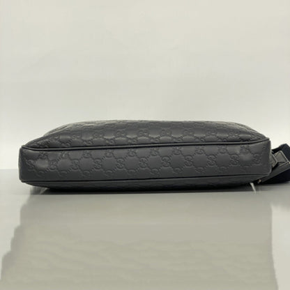 Gucci Bag Guccissima 328937 Leather Navy