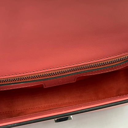 Gucci Petit Gg Shoulder Bag 739722 Leather Pink