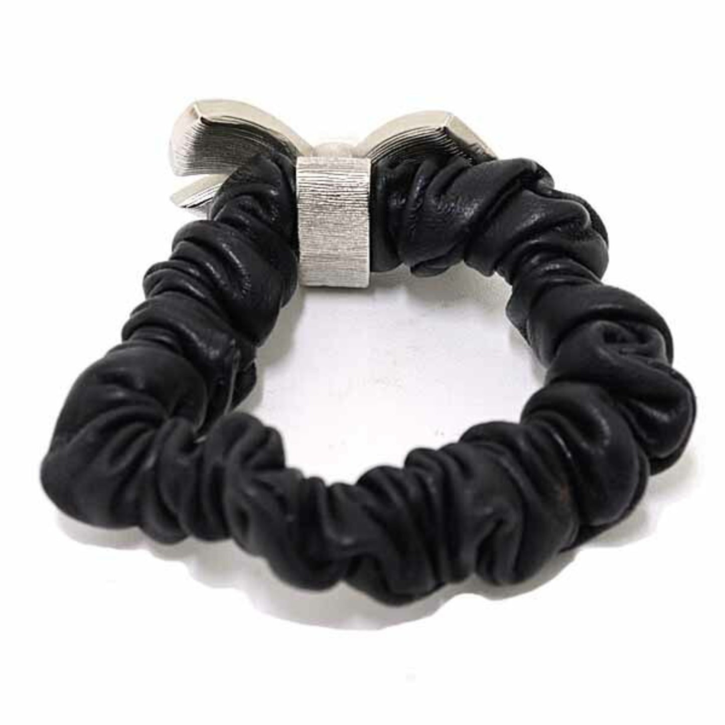 Chanel Hair Scrunchie With Coco Mark Ribbon