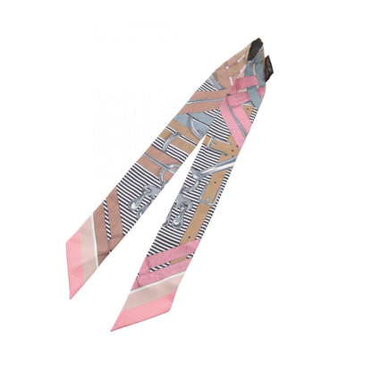 Hermes Herms Twilly "Mors A Jouets Chemise" Silk Scarf For Women