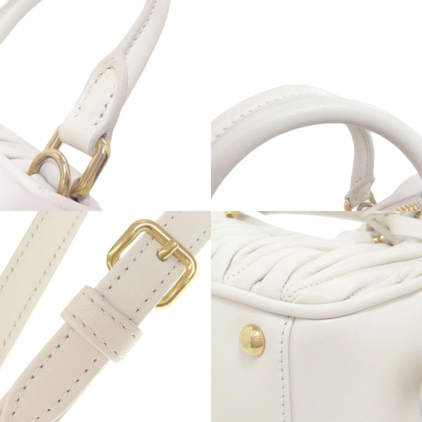 Miu Miu Miu Arcadi Matelasse Handbag Calfskin