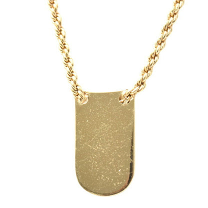 Christian Dior Women'S Necklace With Plate Chain Pendant