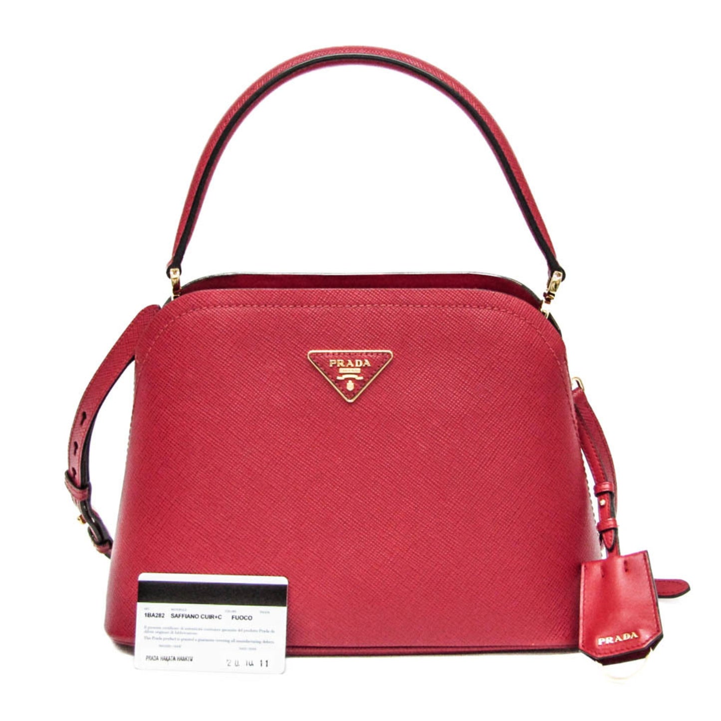 Prada Saffiano Matinee 1Ba282 Women'S Leather Handbag