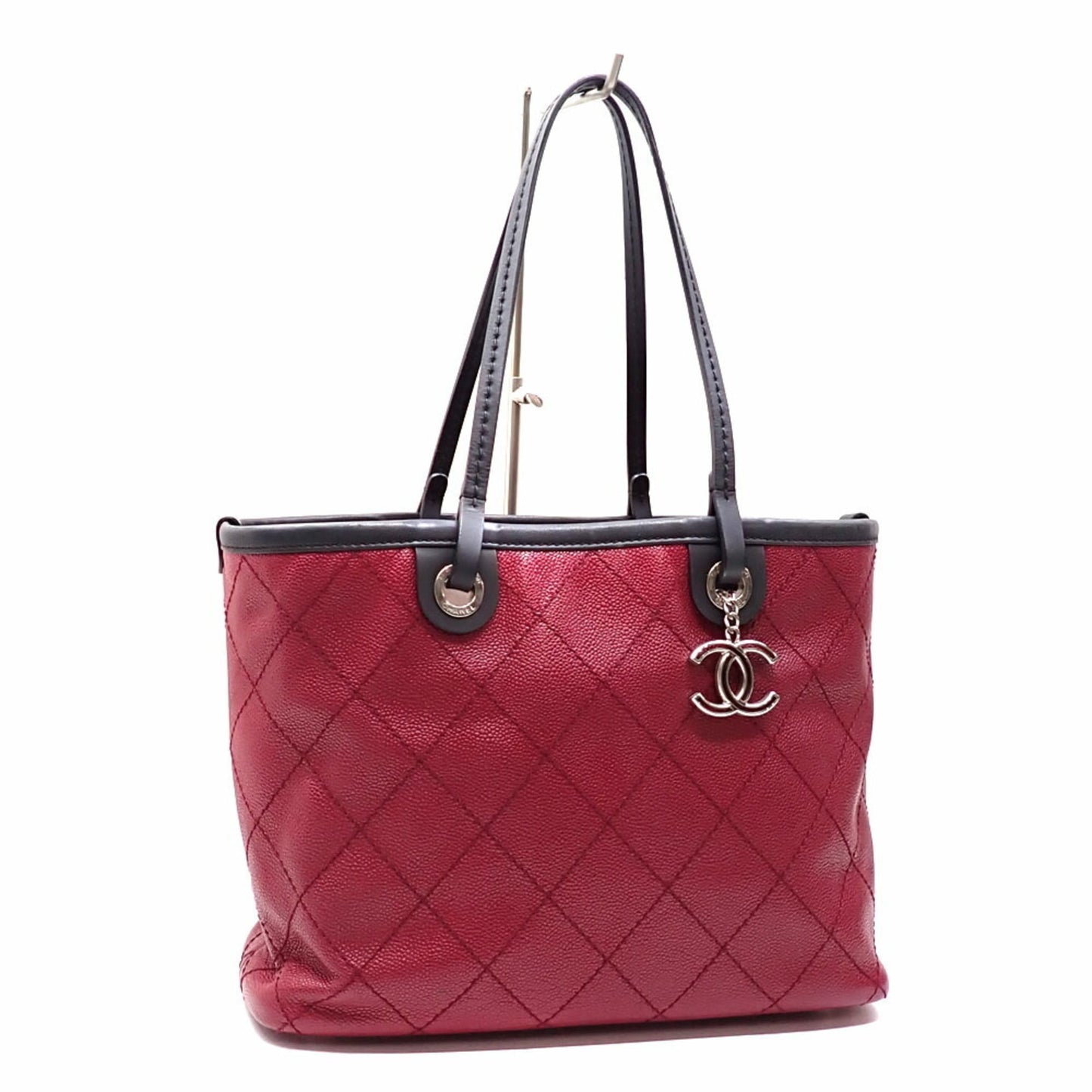 Calfskin Chanel Tote Bag Grained