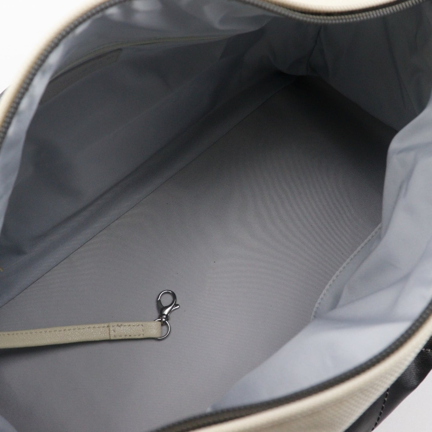Chanel Paris Biarritz Shoulder Bag Matelasse A34206 Coated Canvas Silver