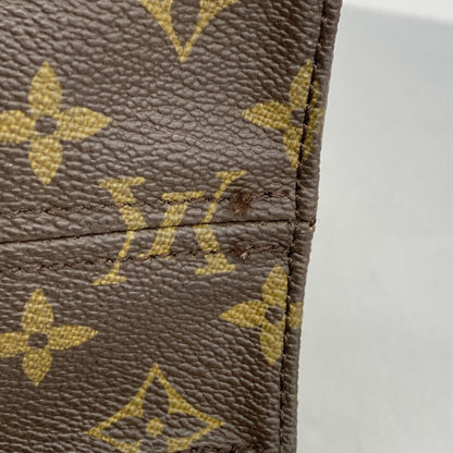 Louis Vuitton Monogram Sac Plat Tote Bag M51140 Brown