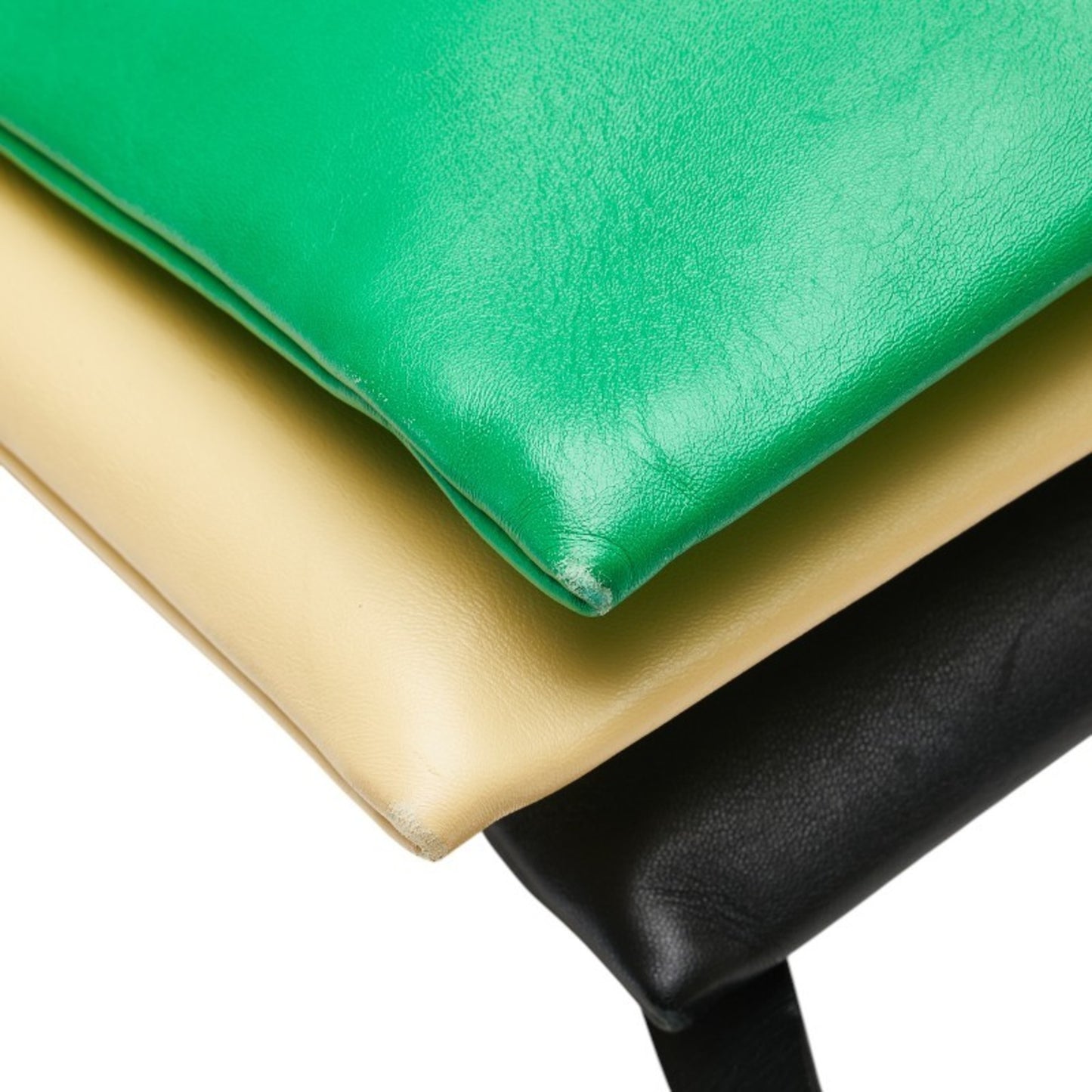 Marni Handbag Shoulder Bag Green Black Yellow Leather