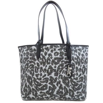 Michael Kors Mk Signature Leopard Print Leather Tote Bag