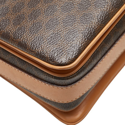 Celine Macadam Crossbody Shoulder Bag In Brown