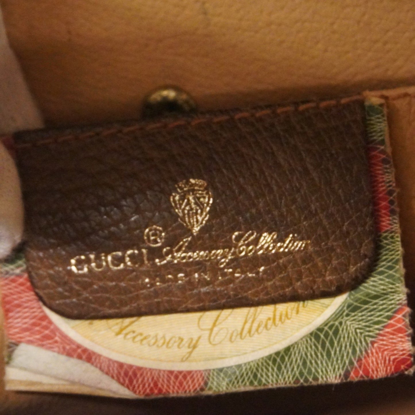 Gucci Gg Supreme Sherry Line Clutch Bag 89 01 031 Brown