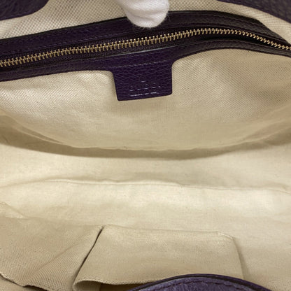 Gucci New Jackie Shoulder Bag 277520 Leather Purple Champagne 2-Way