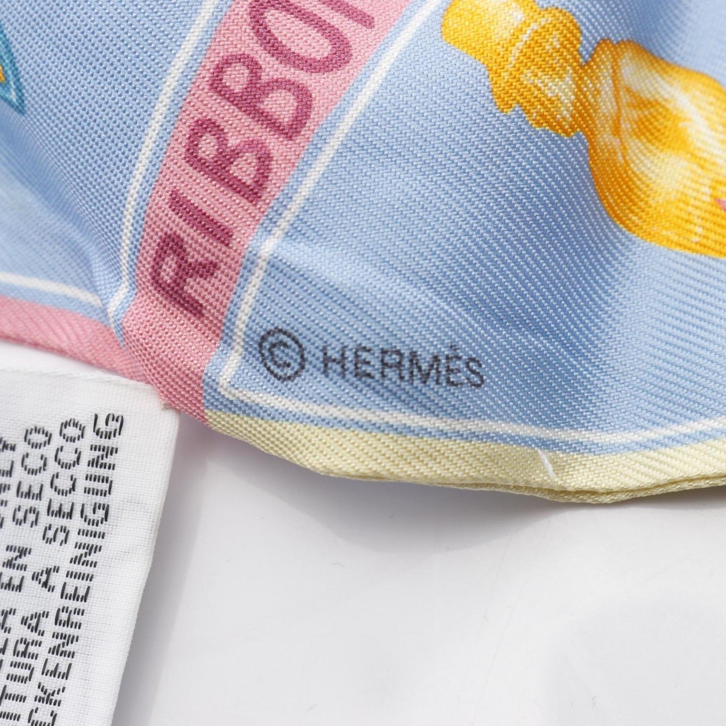Hermes Herms Twilly Funny Ice Cream Silk Scarf