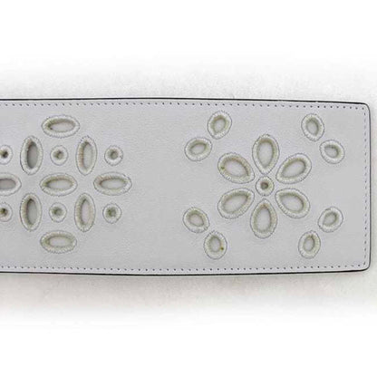 Valentino Garavani Belt F-24333 White Ww2T0S10Ytr Wide Leather