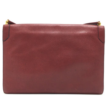 Christian Christian Dior Cdhardware Bag Shawl Shoulder Bag Red Goldhardware