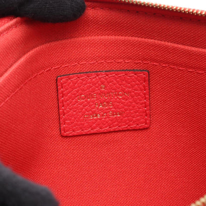 Louis Vuitton Pallas Clutch Monogram Poppy Petal Handbag Coated Canvas Leather