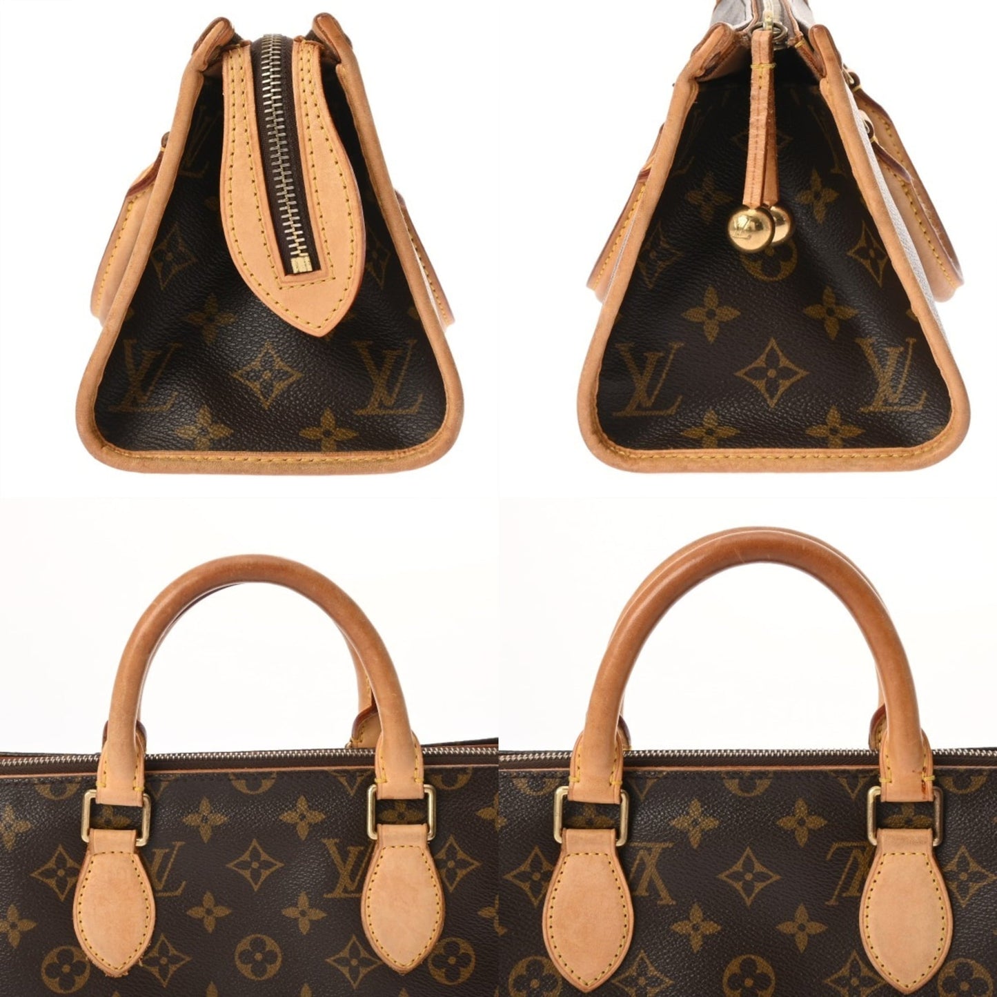 Louis Vuitton Monogram Popincourt Brown M40009 Women'S Canvas Handbag