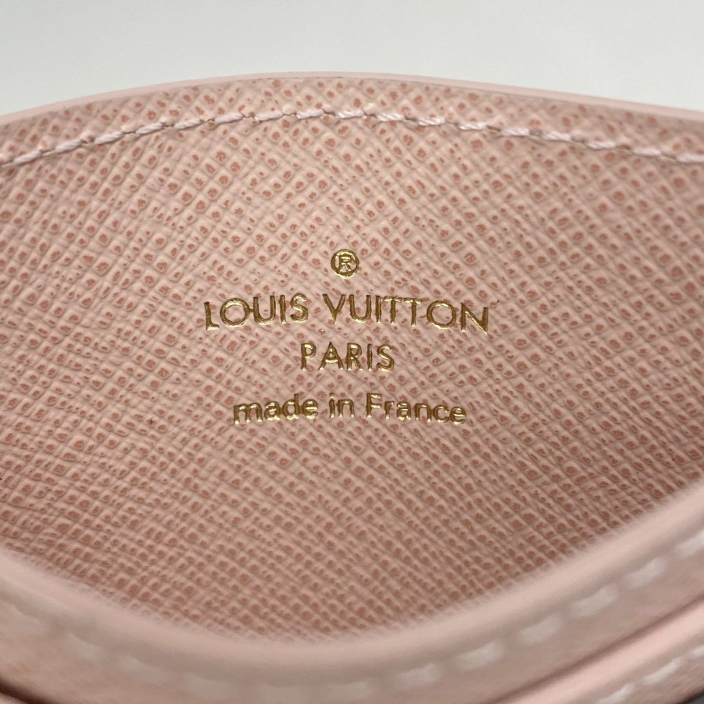 Louis Vuitton Monogram Porte Carte Card Case With Lv Charm