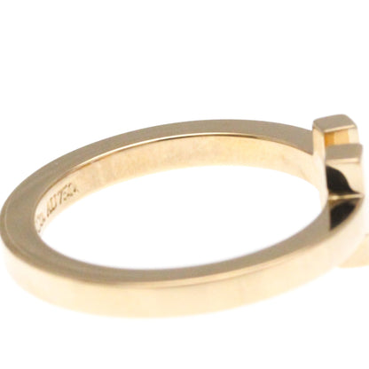 Tiffany T Square Ring Pink Gold (18K) Fashion No Stone Band Ring Pink Gold