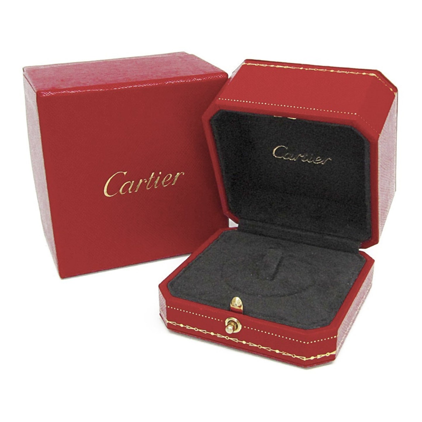 Cartier Signature 3P Diamond Ring White Gold (18K) Fashion Diamond Band Ring Silver