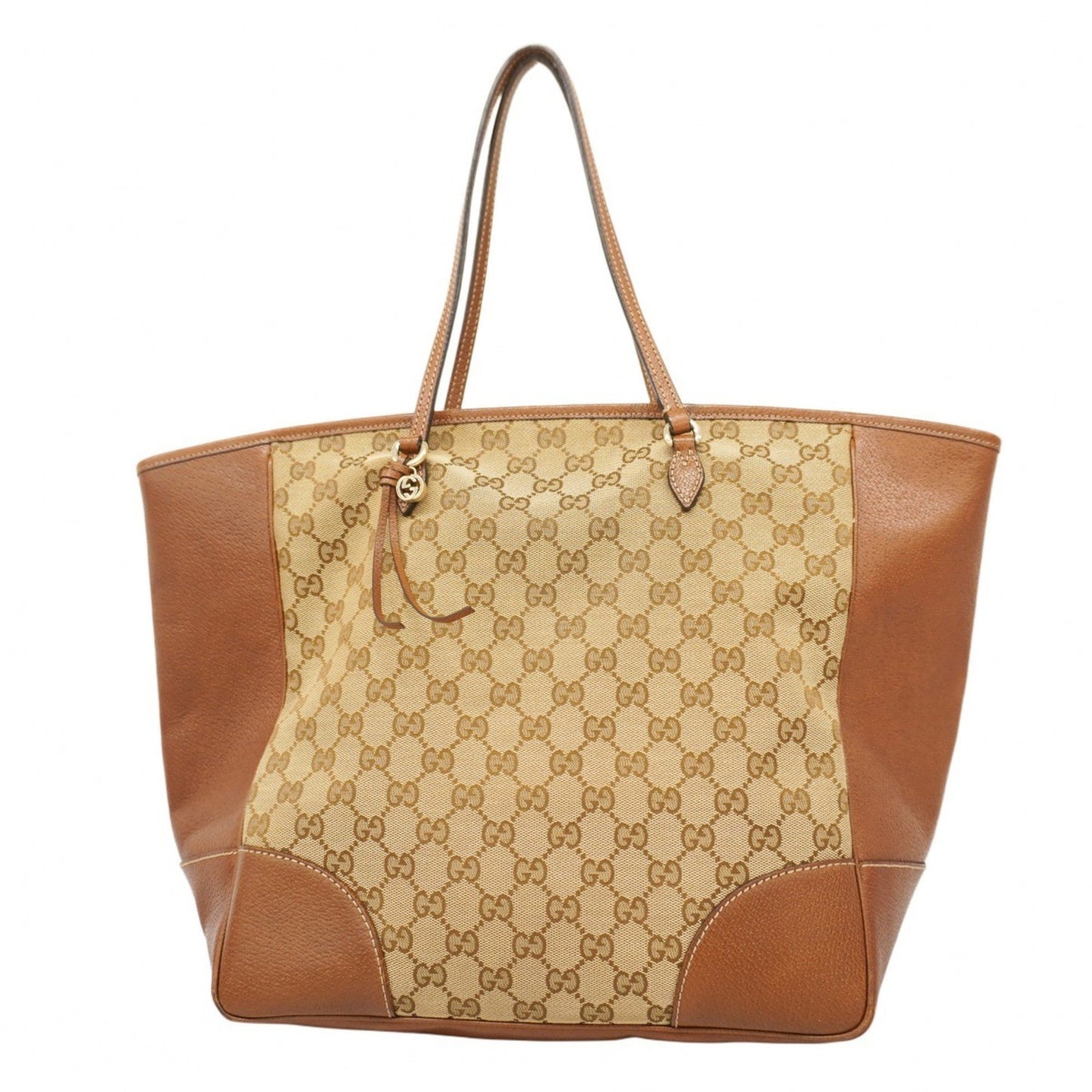 Gucci Gg Canvas Tote Bag 323671 Brown Champagne