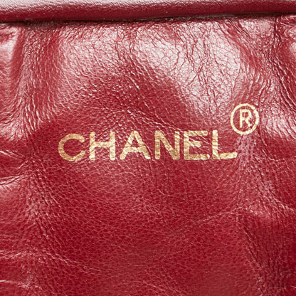 Chanel Matelasse Coco Mark Vanity Bag In Black Lambskin