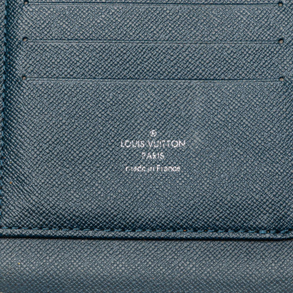 Louis Vuitton Taiga Organizer Atoll Long Wallet M30653 Ocean Navy Leather