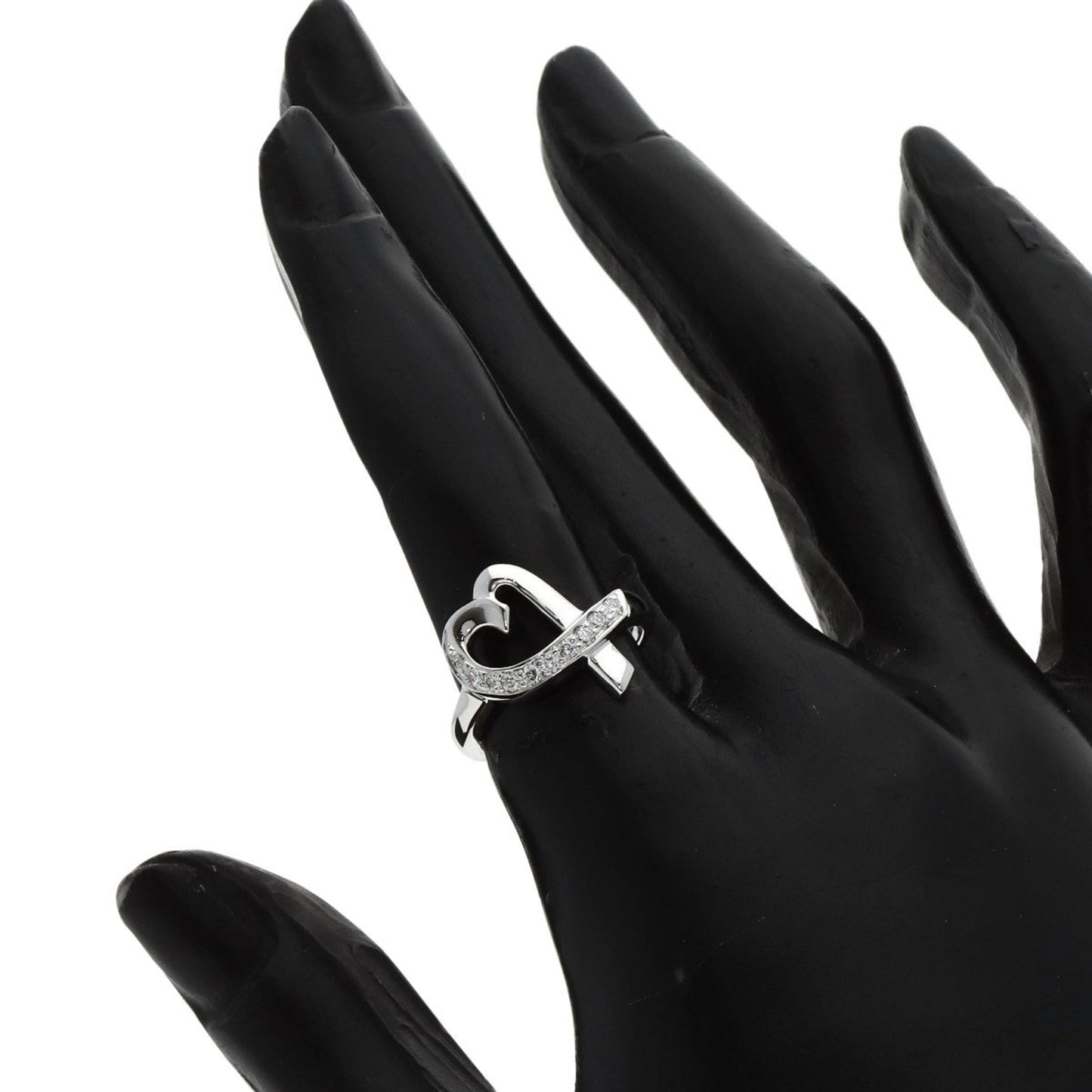 Tiffany & Co. Loving Heart Diamond Ring In 18K White Gold