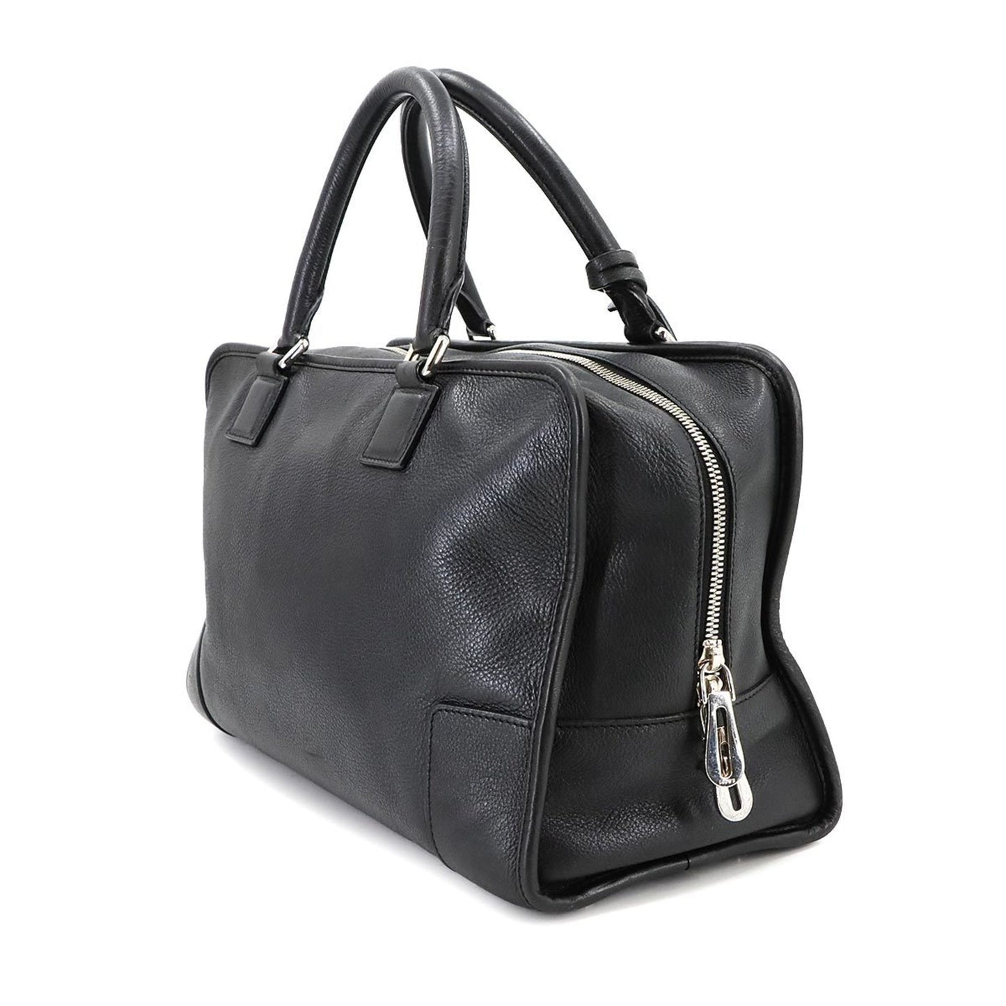 Loewe Amazona 36 Handbag In Black Leather