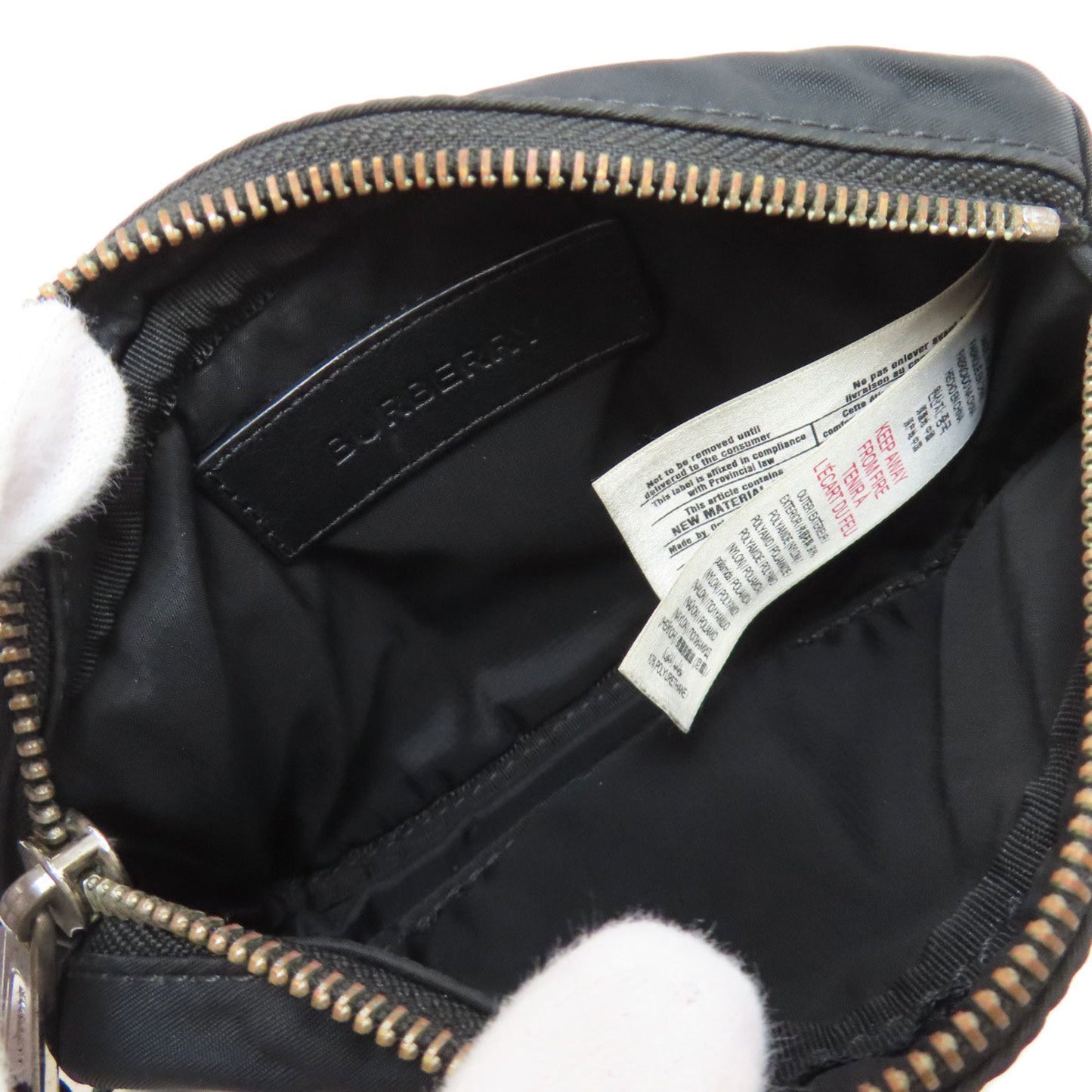 Burberry Logo Hip Bag/Waist Bag In Nylon Material