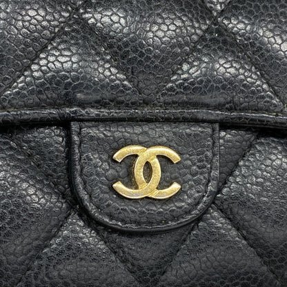 Chanel Matelasse Caviar Leather Long Wallet