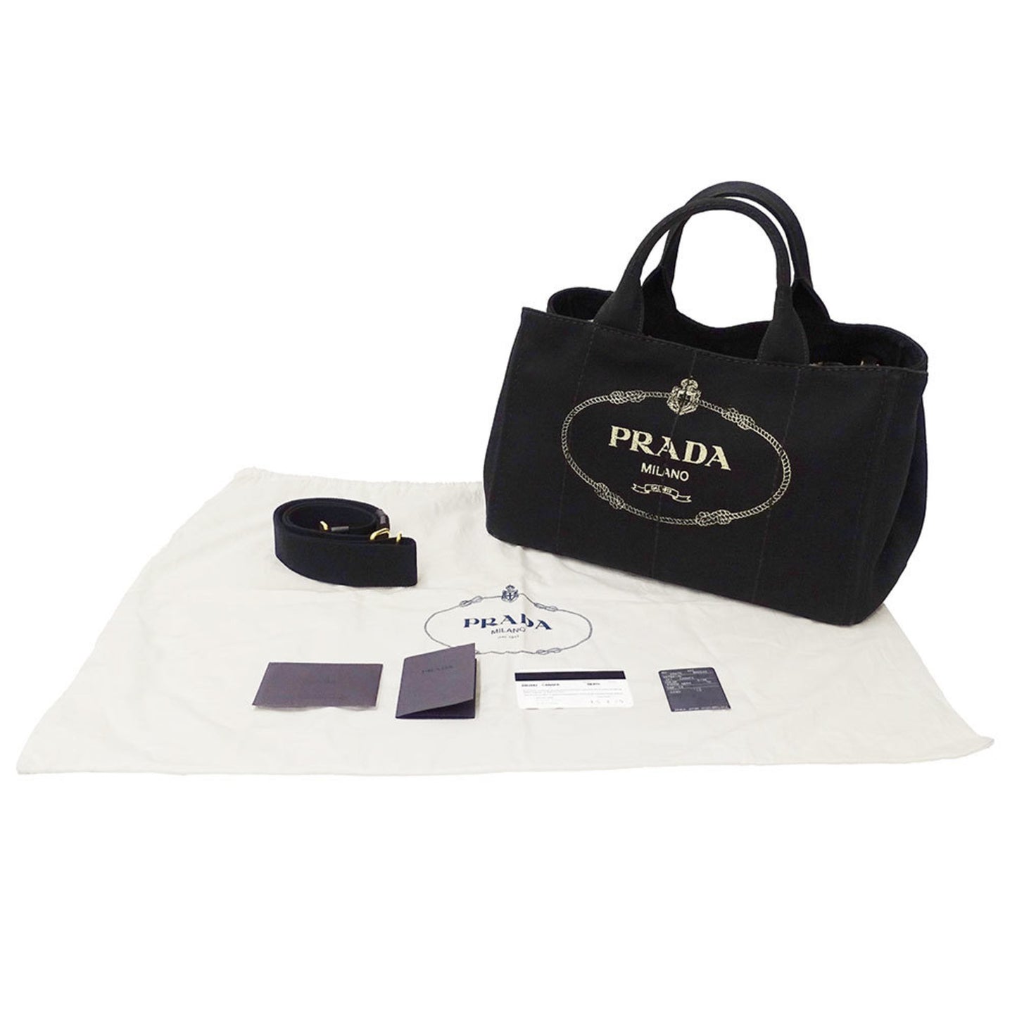 Prada Prada Women'S Canvas Canapa Medium Handbag/Shoulder Bag