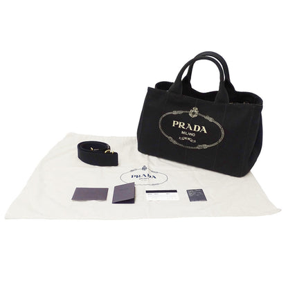 Prada Prada Women'S Canvas Canapa Medium Handbag/Shoulder Bag