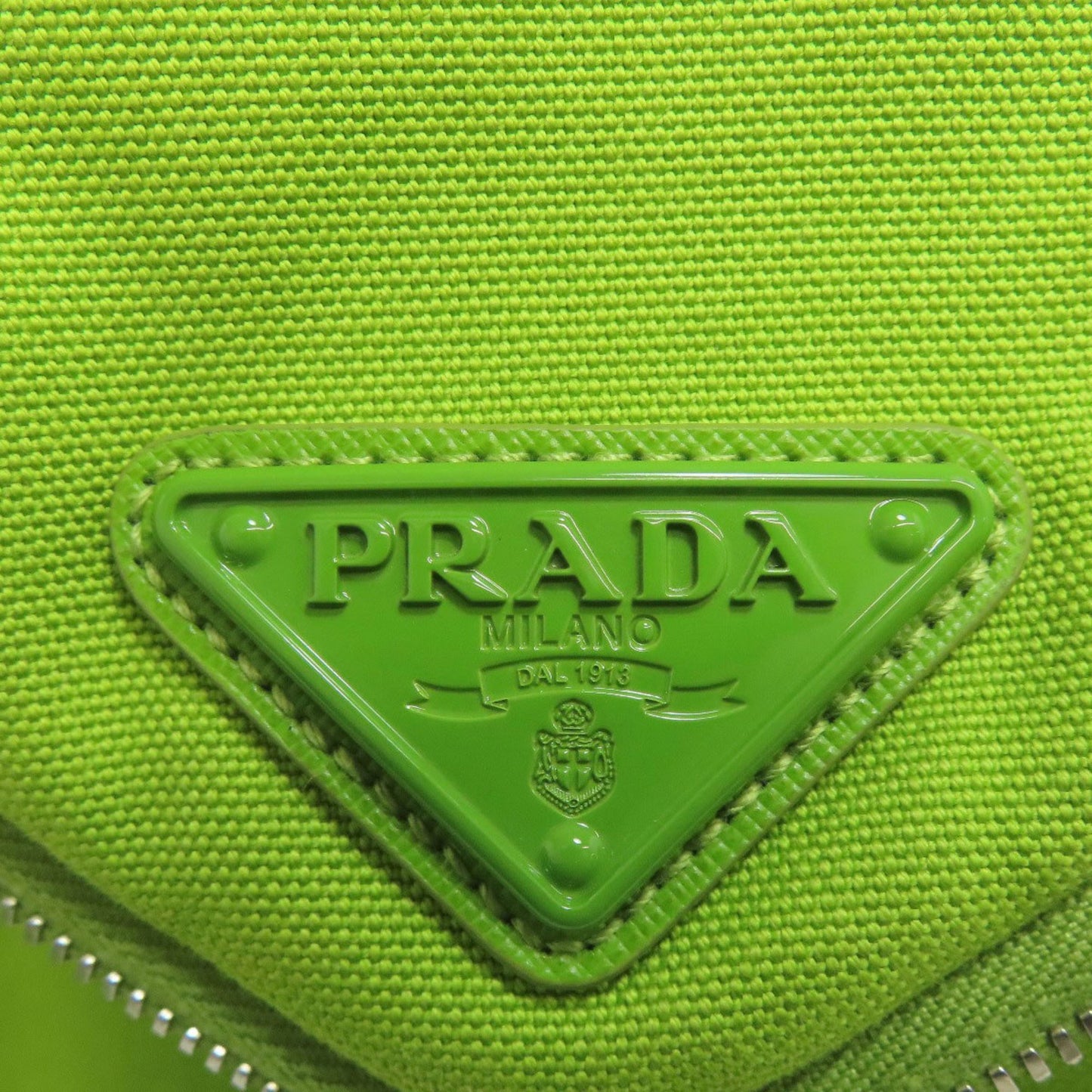 Prada 2Vh147 Logo Shoulder Bag Canvas